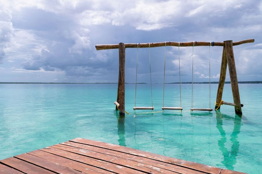 bacalar-lagoon-mexico-water-swings-pier